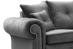 Ashwin Plush Velvet Sofa – Corner, 2 & 3 Seater, Thick Foam Cushions, Modern Luxury Sofa
