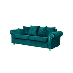 Ashwin Plush Velvet Sofa – Corner, 2 & 3 Seater, Thick Foam Cushions, Modern Luxury Sofa